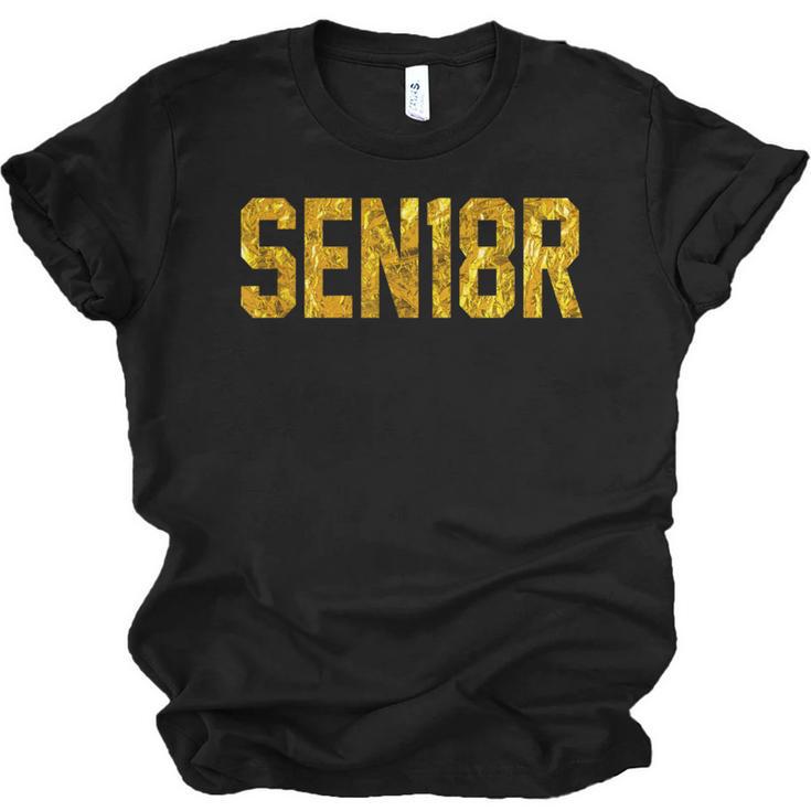 SEN18R Senior 2018 High School Graduation Party  T-Shirt Unisex Jersey T-Shirt
