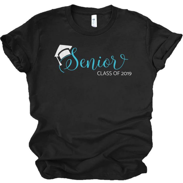 Senior 2019 Shirt Graduation High School College Tee Unisex Jersey T-Shirt