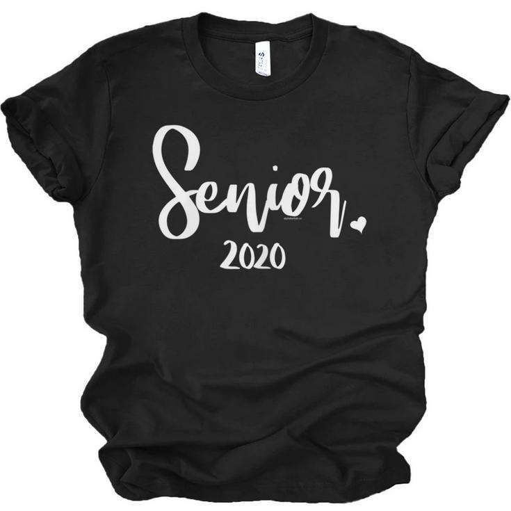 Senior 2020 Class Of 2020 Graduation Women Her Girl Unisex Jersey T-Shirt