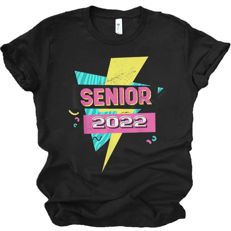 Senior 2022 Graduation Class Of 2022 Retro 90's Graduation Unisex Jersey T-Shirt