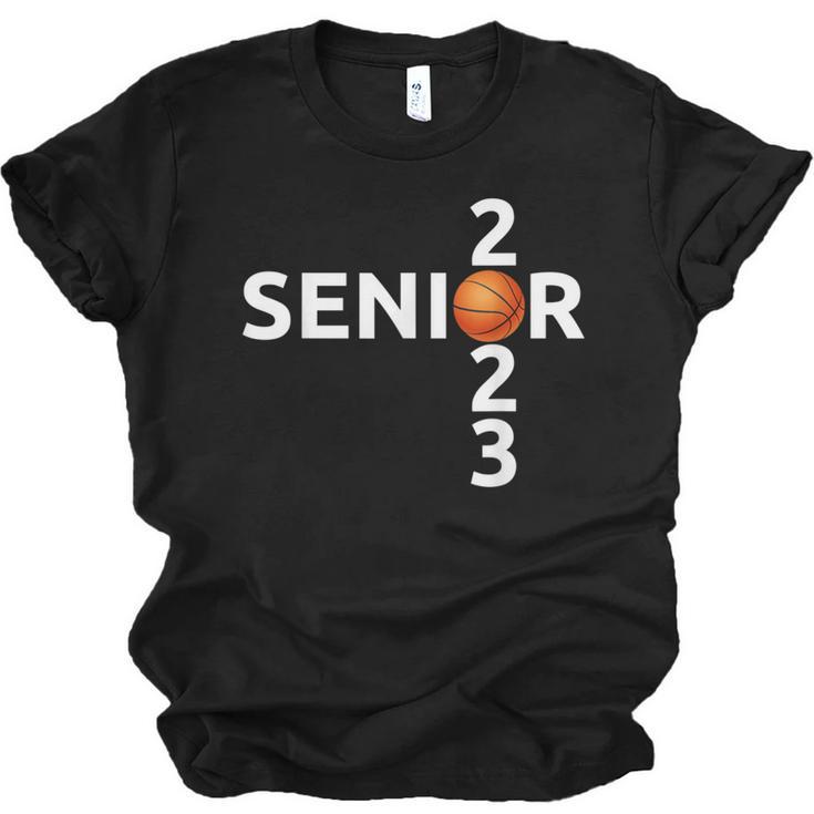 Senior 2023 Basketball Graduation Party Unisex Jersey T-Shirt