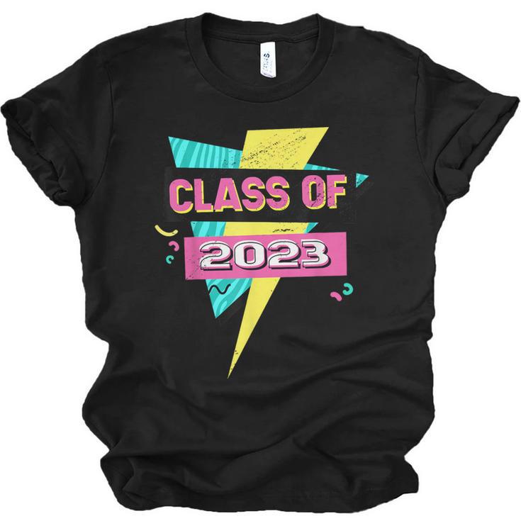 Senior 2023 Graduation Class Of 2023 Retro 90's Graduation Unisex Jersey T-Shirt