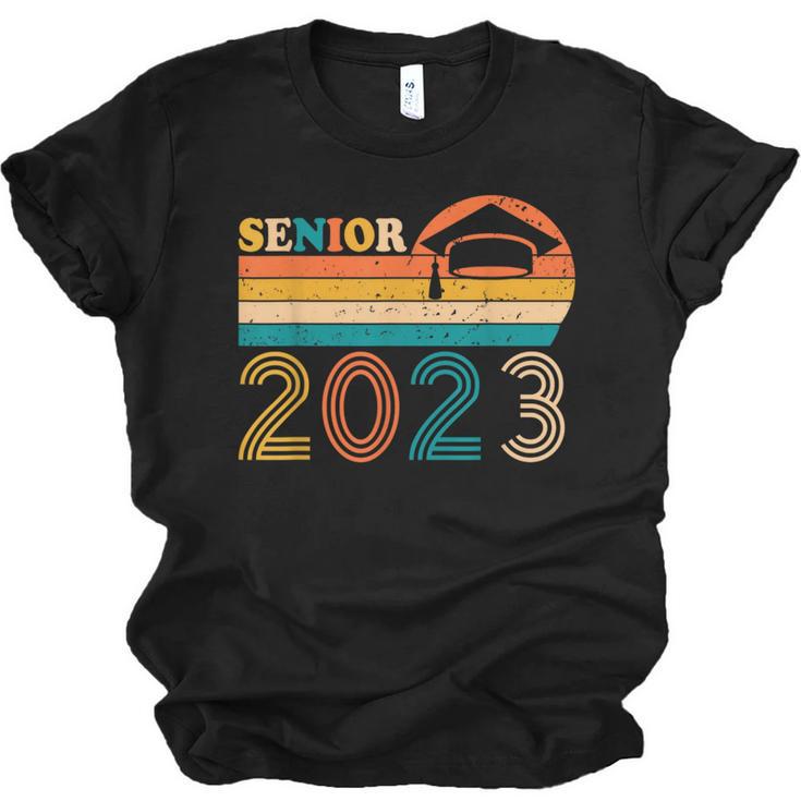 Senior 2023 Retro Class Of 2023 Seniors Graduation 23 Unisex Jersey T-Shirt