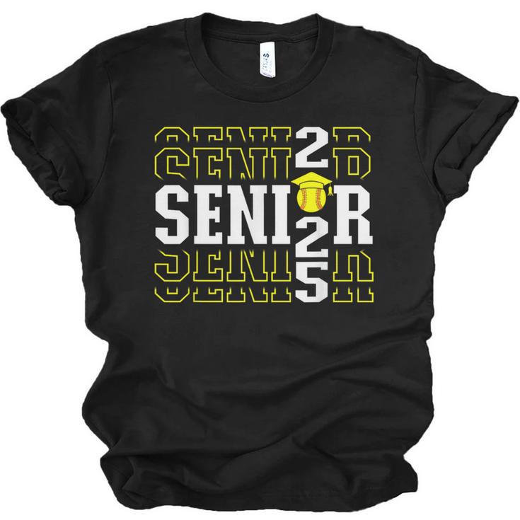Senior 2025 Softball Class Of 2025 Graduation Unisex Jersey T-Shirt