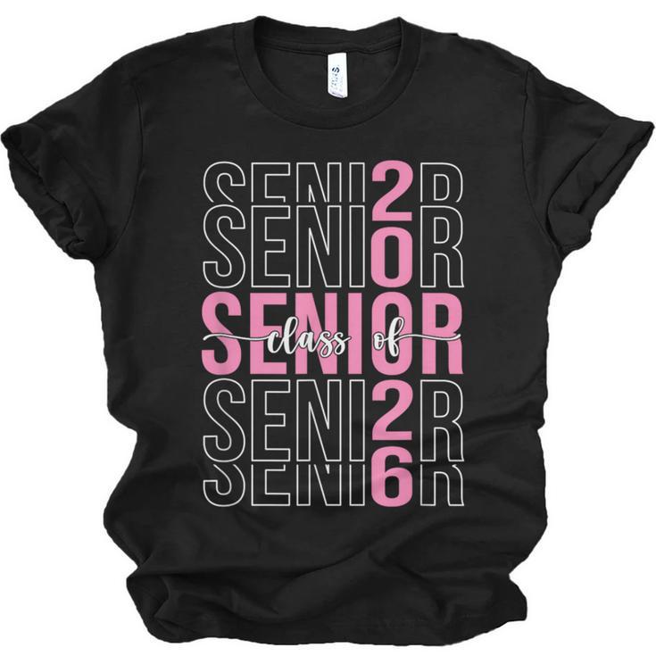 Senior 2026 Class Of 2026 Seniors Graduation 2026 Girl Women Unisex Jersey T-Shirt