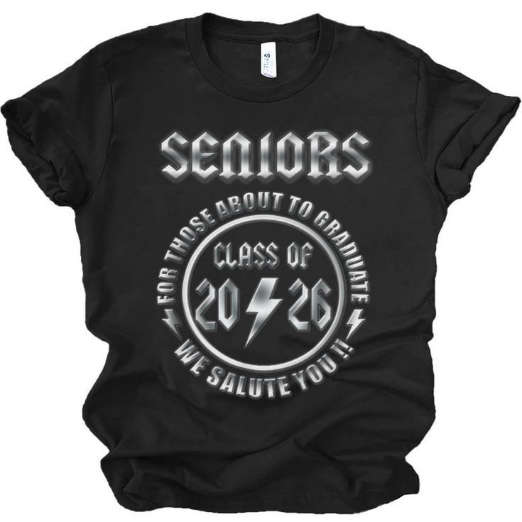 Senior 2026 Iconic Classic Rock Graduation Retro Unisex Jersey T-Shirt