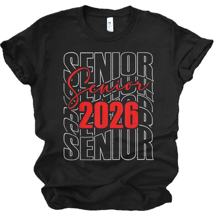 Senior 2026 Retro Class Of 2026 Graduation For Students Unisex Jersey T-Shirt