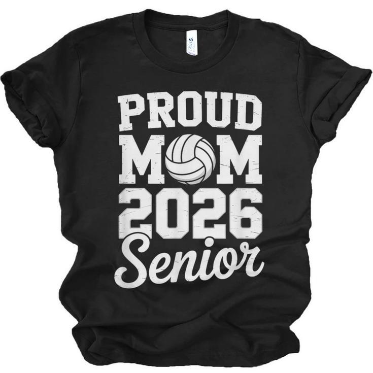 Senior 2026 Volleyball Mom High School Graduation Outfit Unisex Jersey T-Shirt