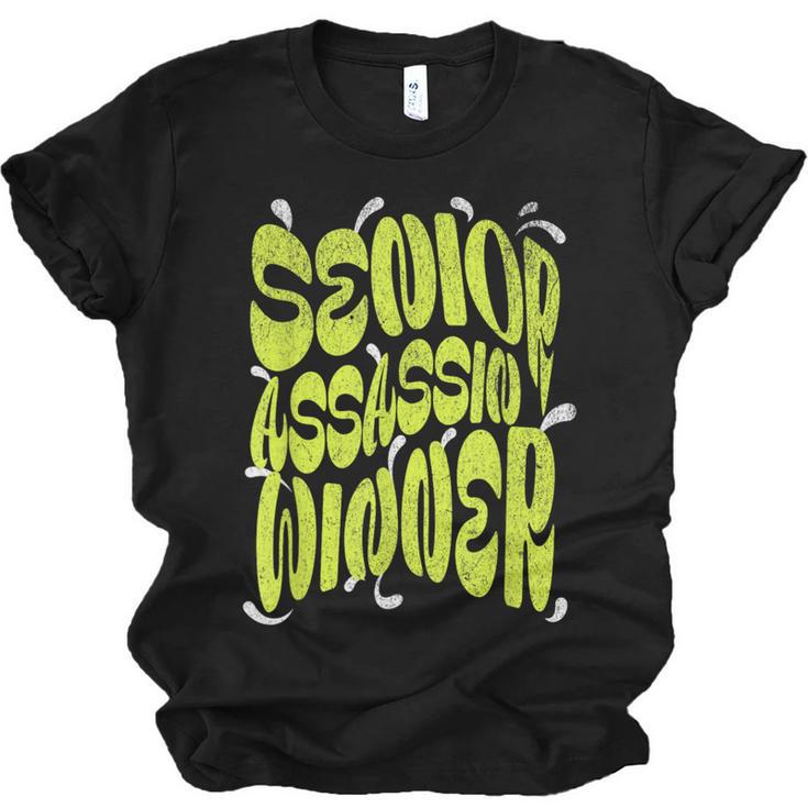 Senior Assassin Winner School Graduation Water Game Unisex Jersey T-Shirt