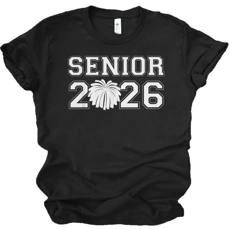 Senior Cheerleader Cheer Class Of 2026 Graduation Graduate Unisex Jersey T-Shirt