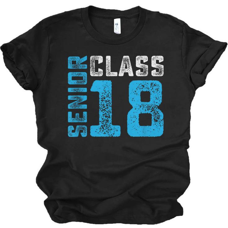 Senior Class 18 Shirt Graduation Apparel T-Shirt Unisex Jersey T-Shirt