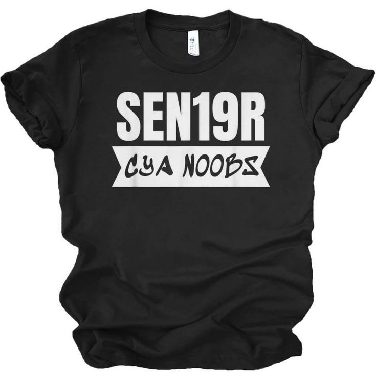 Senior Class 2019 Shirt High School Graduation Geek Unisex Jersey T-Shirt