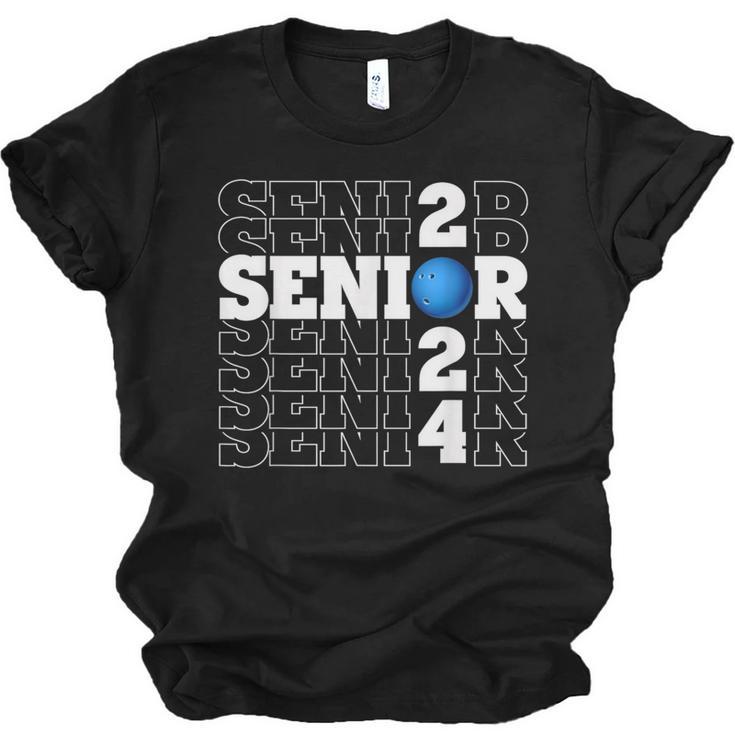 Senior Class Of 2024 Bowling First Day Of School Graduation Unisex Jersey T-Shirt