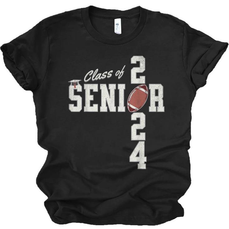 Senior Class Of 2024 Football Graduation Party Favors 2024 Unisex Jersey T-Shirt