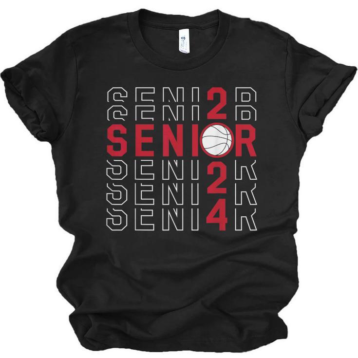 Senior Class Of 2024 Graduation 2024 Maroon Basketball Unisex Jersey T-Shirt