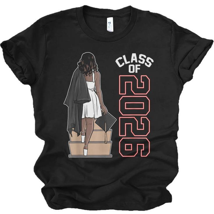 Senior Class Of 2026 Melanin Girl 2026 Graduation Unisex Jersey T-Shirt