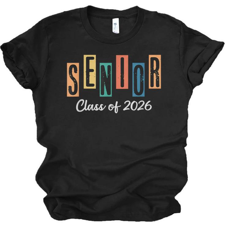Senior Class Of 2026 Women Men Graduation Class Of 2026 Unisex Jersey T-Shirt