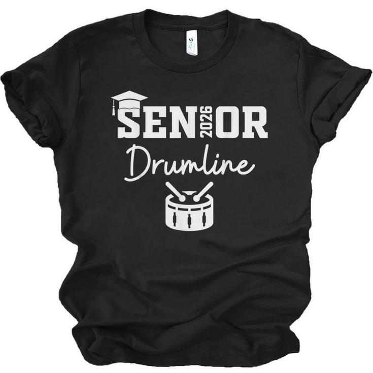 Senior Drumline Class Of 2026 Marching Band Graduation Unisex Jersey T-Shirt