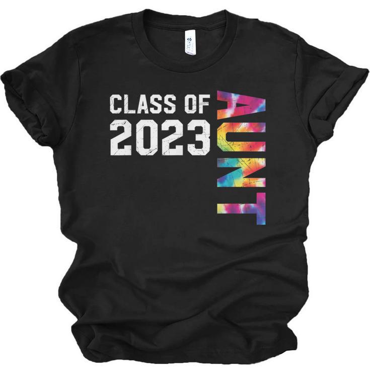 Senior Graduation Class Of 2023 Aunt Senior Tie Dye Unisex Jersey T-Shirt