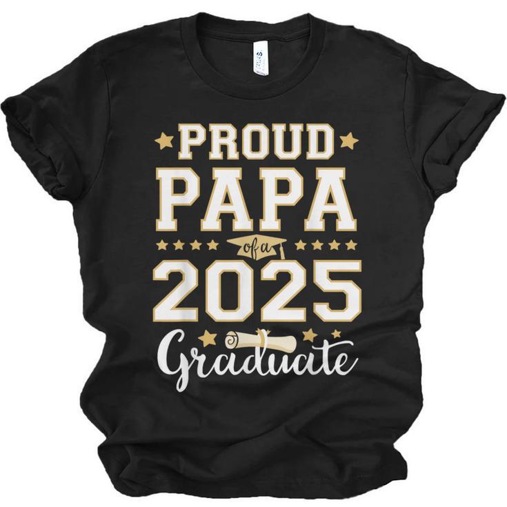 Senior Graduation Proud Papa 2025 Graduate Class Matching Unisex Jersey T-Shirt