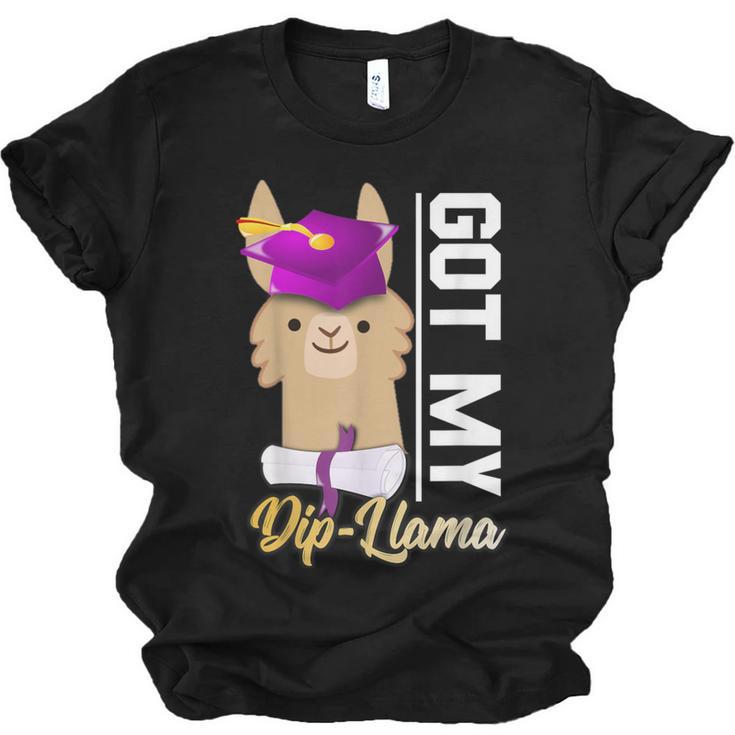 Senior Graduation TShirt 2019 Got My Diploma Llama Pun Shirt Unisex Jersey T-Shirt
