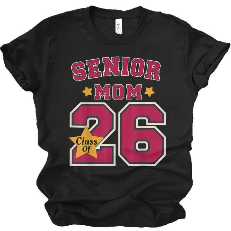 Senior Mom 2026 Proud Senior Mom Class Of 26 For Graduation Unisex Jersey T-Shirt