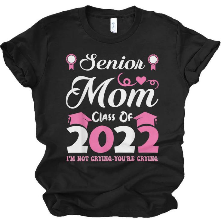 Senior Mom Of A Class Of 2022 Heart School Graduation Unisex Jersey T-Shirt