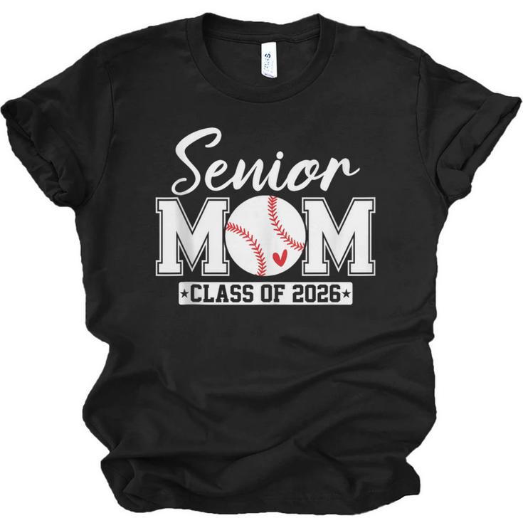 Senior Mom Class Of 2026 Baseball Mom Graduation Unisex Jersey T-Shirt