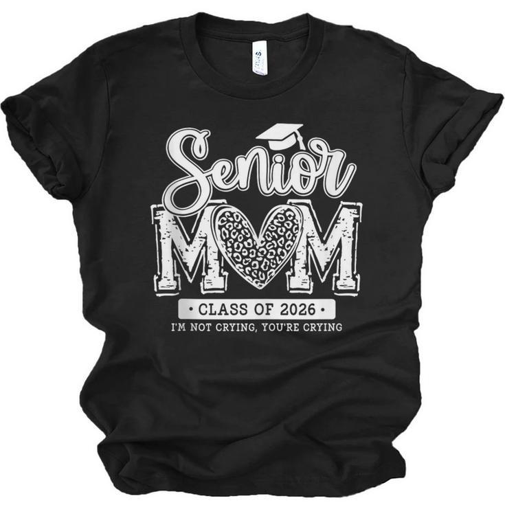 Senior Mom Class Of 2026 Senior Mama 2026 Graduation Leopard Unisex Jersey T-Shirt