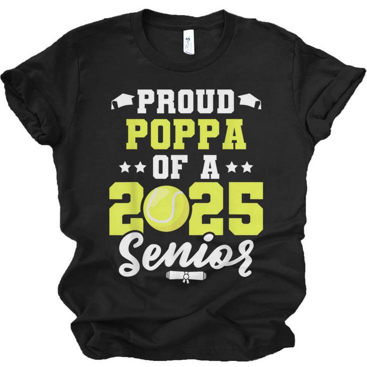 Senior Poppa 2025 Tennis Class Of 2025 Graduation Unisex Jersey T-Shirt