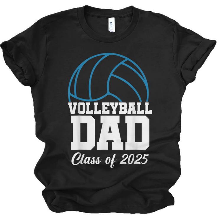 Senior Volleyball Dad Class Of 2025 Graduation Graduate Unisex Jersey T-Shirt