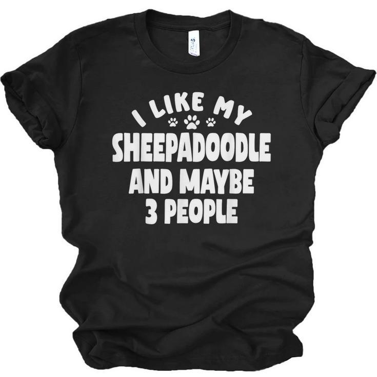 Sheepadoodle Fur Parent Sheeppoo Lover Dog Owner Introvert Unisex Jersey T-Shirt