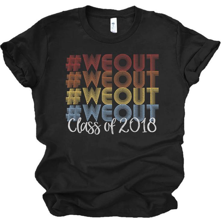 We Out Shirt Graduation For Her Him Class Of 2018 Unisex Jersey T-Shirt