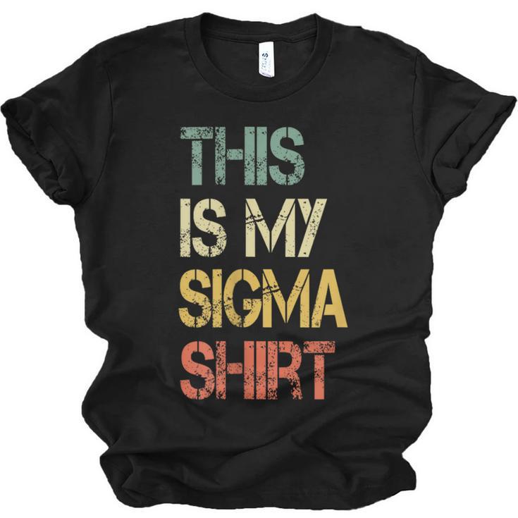 This Is My Sigma Shirt Male Lone Wolf Minimalist Introvert Unisex Jersey T-Shirt