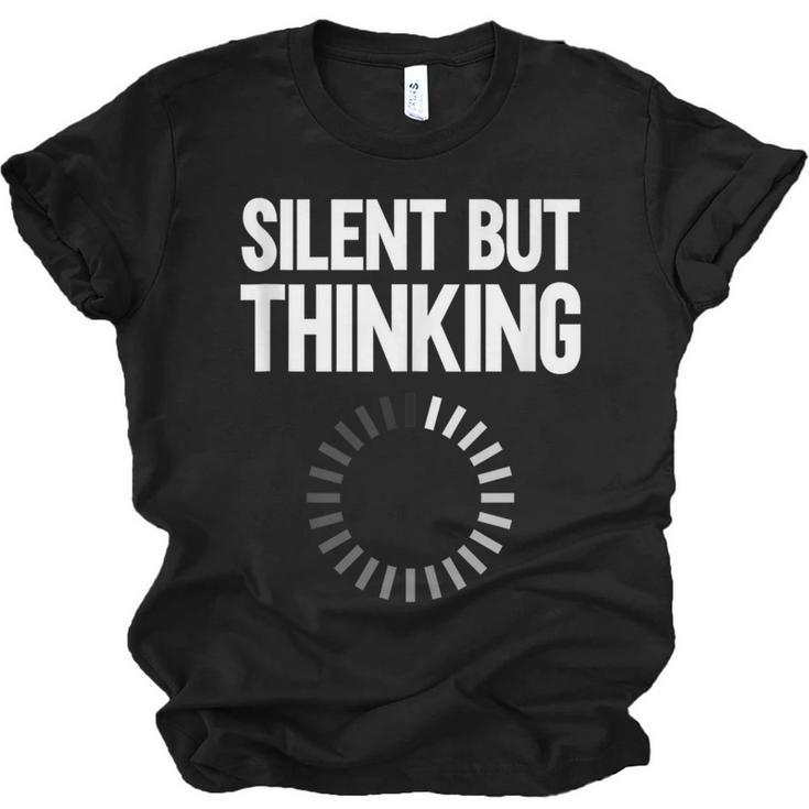 Silent But Thinking Introvert Unisex Jersey T-Shirt