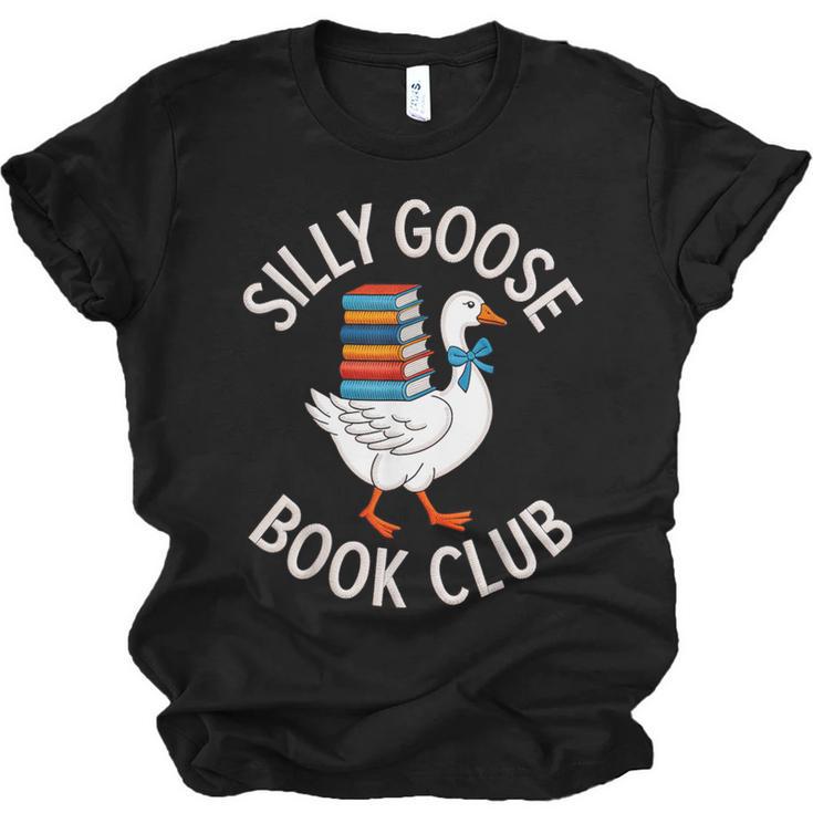 Silly Goose Book Club Reading Lover Unisex Jersey T-Shirt