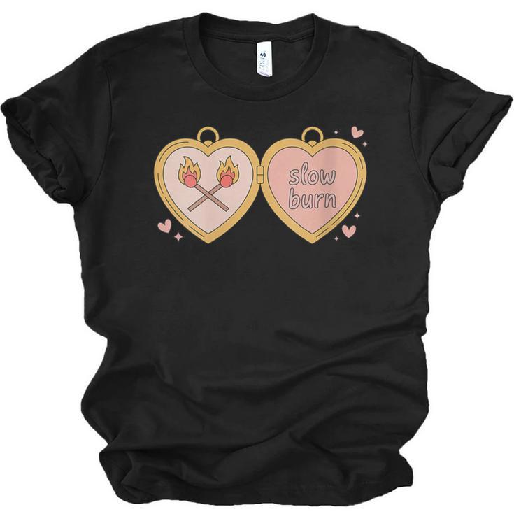 Slow Burn Romance Book Lover Tee Unisex Jersey T-Shirt