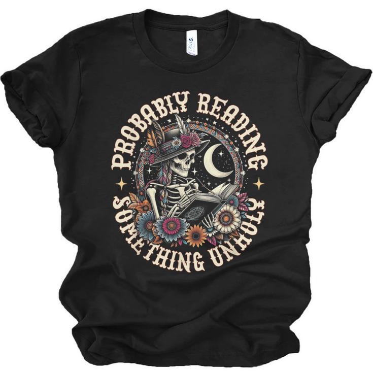 Is That Smutt Books Probably Reading Something Unholy Unisex Jersey T-Shirt