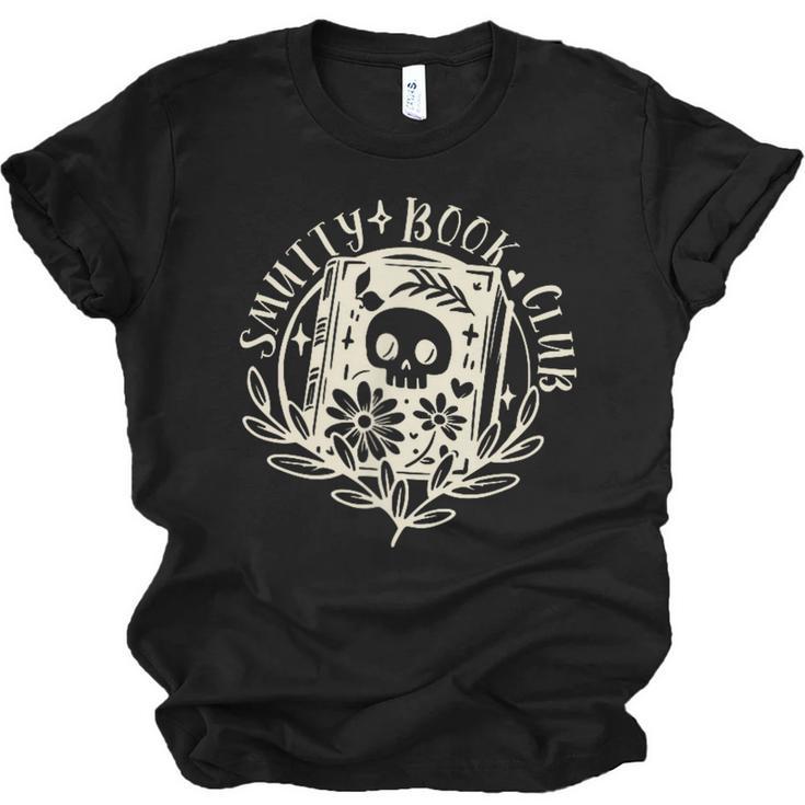 Smutty Book Club Smutty Book Lover Front And Back Spicy Book Unisex Jersey T-Shirt