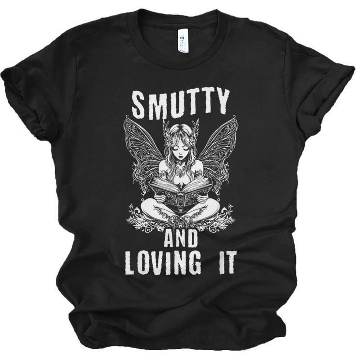Smutty And Loving It Dark Fantasy Spicy Book Lover Unisex Jersey T-Shirt