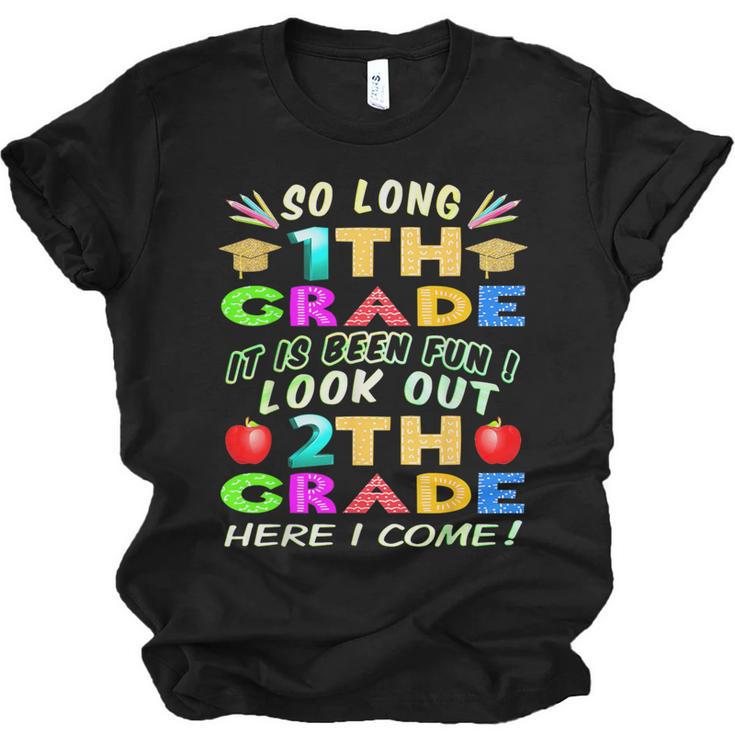 So Long 1st Grade 2nd Grade Here I Come Graduation 2022 Unisex Jersey T-Shirt
