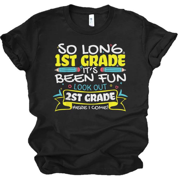 So Long 1st Grade 2nd Grade Here I Come School Graduation Unisex Jersey T-Shirt