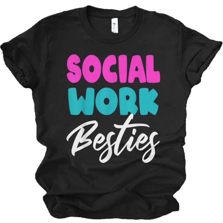Social Worker Work Coworkers Best Friend Graduation MSW Unisex Jersey T-Shirt