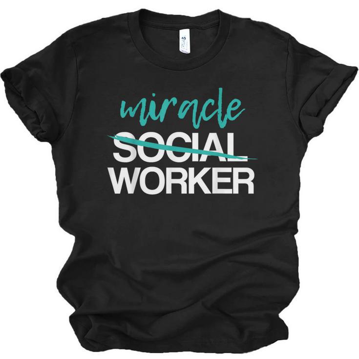 Social Worker Work Month MSW Graduation Masters Unisex Jersey T-Shirt