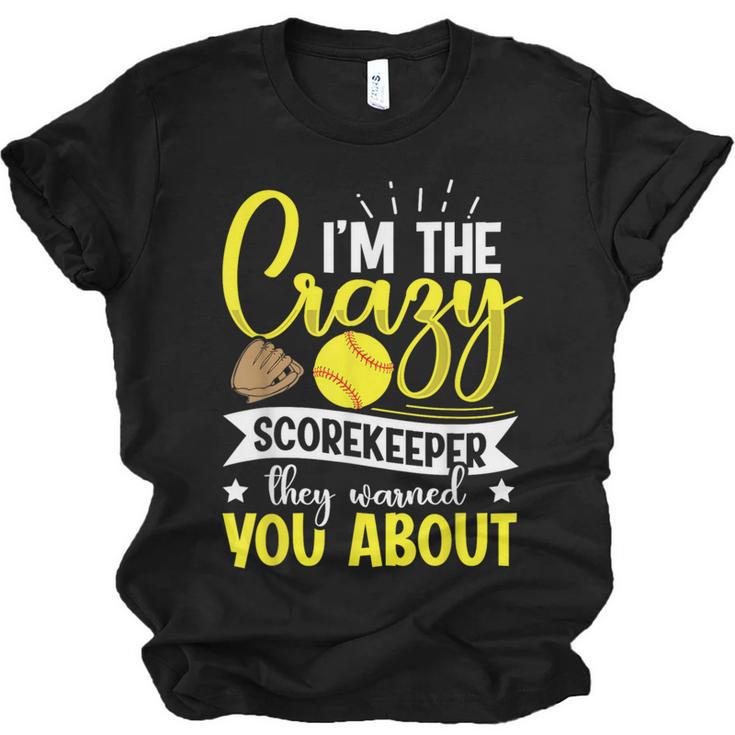 Softball Scorekeeper For a Score Book Keeper Unisex Jersey T-Shirt