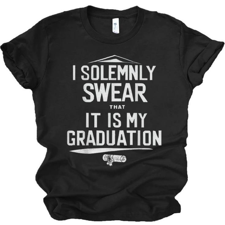 I Solemnly Swear That It's My Graduation Class Of 2024 Grad Unisex Jersey T-Shirt