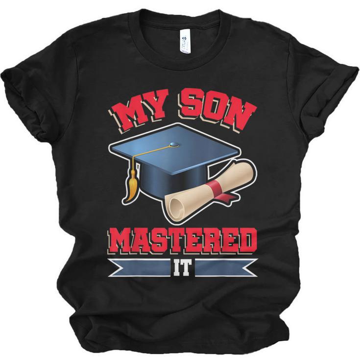 My Son Mastered It Shirt Masters Tee Graduate Graduation Unisex Jersey T-Shirt
