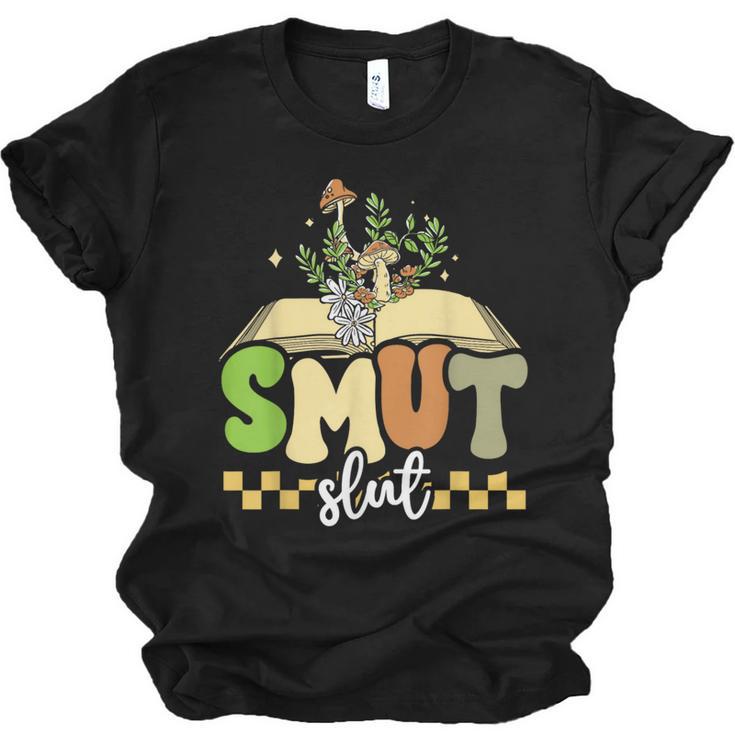 Spicy Book Lover Smut Slut Romance Reading Librarian Unisex Jersey T-Shirt