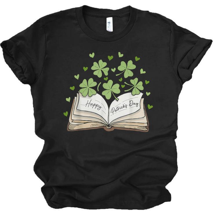 St Patricks Day Book Lover Librarian Reading Saint Pattys Unisex Jersey T-Shirt
