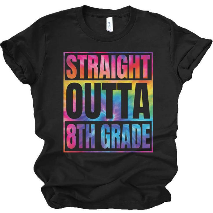 Straight Outta 8th Grade Great Graduation Eighth Grade Unisex Jersey T-Shirt